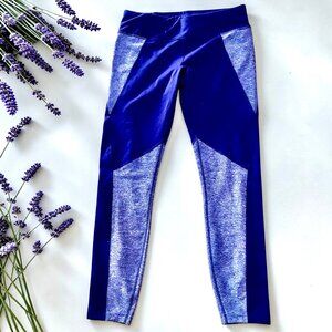 The North Face Leggings Purple Heather Colorblock Womens Large